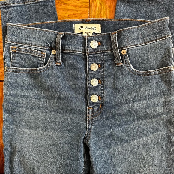 NWOT Madewell Button-front Mid-rise Skinny Jean - Picture 6 of 13